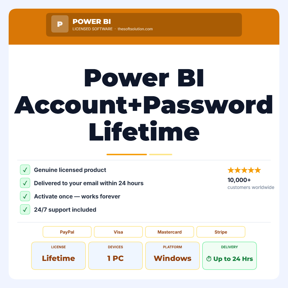 Buy Power BI – Genuine Account + Password – TheSoftSolution