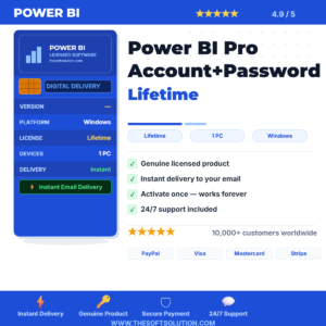 Buy Power BI Pro – Genuine Account + Password – TheSoftSolution