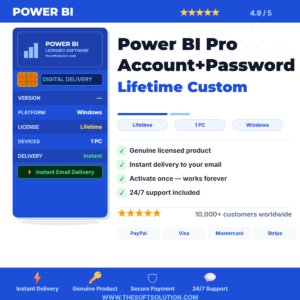 Buy Power BI Pro – Genuine Account + Password – TheSoftSolution