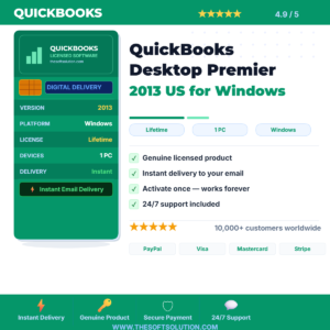 Buy QuickBooks Desktop Premier – Genuine License Key – TheSoftSolution