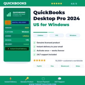 Buy QuickBooks Desktop Pro 2024 US for Windows – Genuine License | The Soft Solution