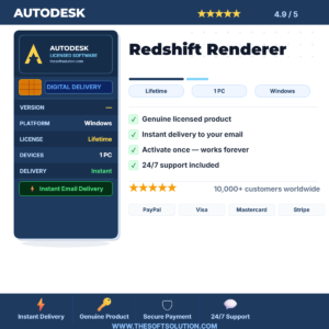 Buy Redshift Renderer – GPU Accelerated Rendering Software for Cinema 4D and Maya – Genuine License | The Soft Solution