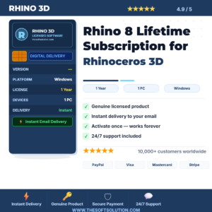 Buy Rhino 8 Lifetime Subscription for Rhinoceros 3D – Genuine License | The Soft Solution