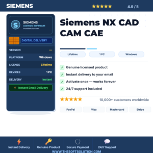 Buy Siemens NX CAD CAM CAE – Integrated Product Engineering Software – Genuine License | The Soft Solution