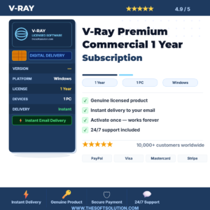 Buy V-Ray Premium – Genuine Subscription Access – TheSoftSolution