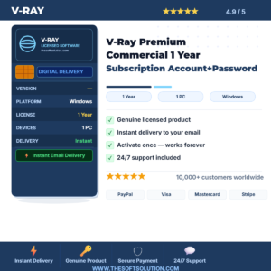Buy V-Ray Premium – Genuine Account + Password – TheSoftSolution