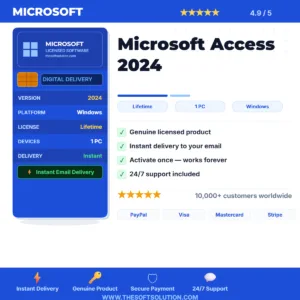 Buy Microsoft Access 2024 – Genuine License Key – TheSoftSolution