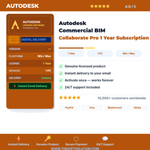 Buy Autodesk Commercial BIM Collaborate Pro 1 Year Subscription – Genuine License | The Soft Solution