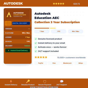 Buy Autodesk Education AEC Collection 3 Year Subscription – Genuine License | The Soft Solution