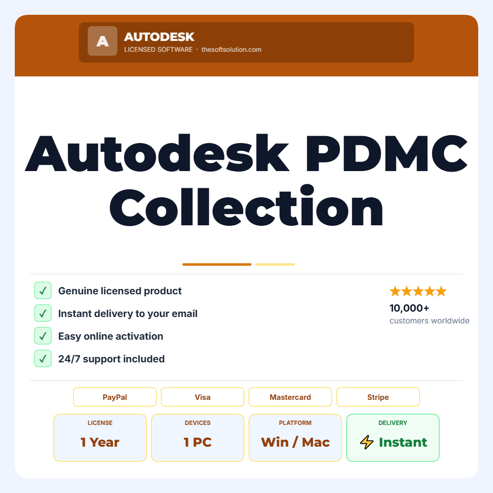 Buy Autodesk PDMC Collection - Commercial Licence – Genuine License | The Soft Solution