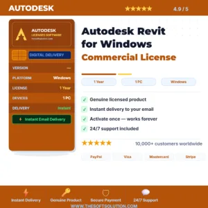 Buy Autodesk Revit for Windows Commercial License – Genuine License | The Soft Solution