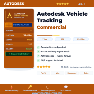 Buy Autodesk Vehicle Tracking Commercial – 1 Year Subscription – Genuine License | The Soft Solution