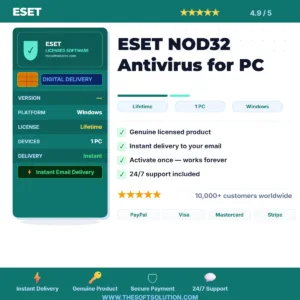Buy ESET NOD32 Antivirus for PC – Genuine License | The Soft Solution