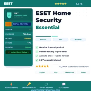 Buy ESET Home Security Essential – Genuine License | The Soft Solution