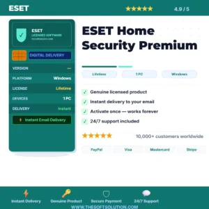 Buy ESET Home Security Premium – Genuine License | The Soft Solution