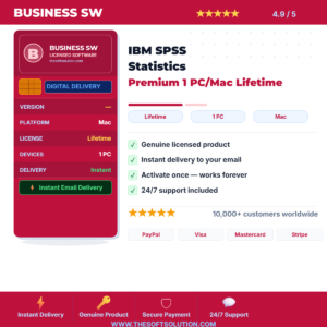 Buy IBM SPSS Statistics Premium 1 PC/Mac Lifetime – Genuine License | The Soft Solution