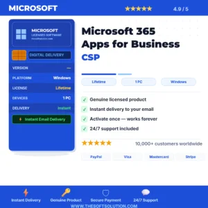 Buy Microsoft 365 Apps for Business CSP – Genuine License | The Soft Solution
