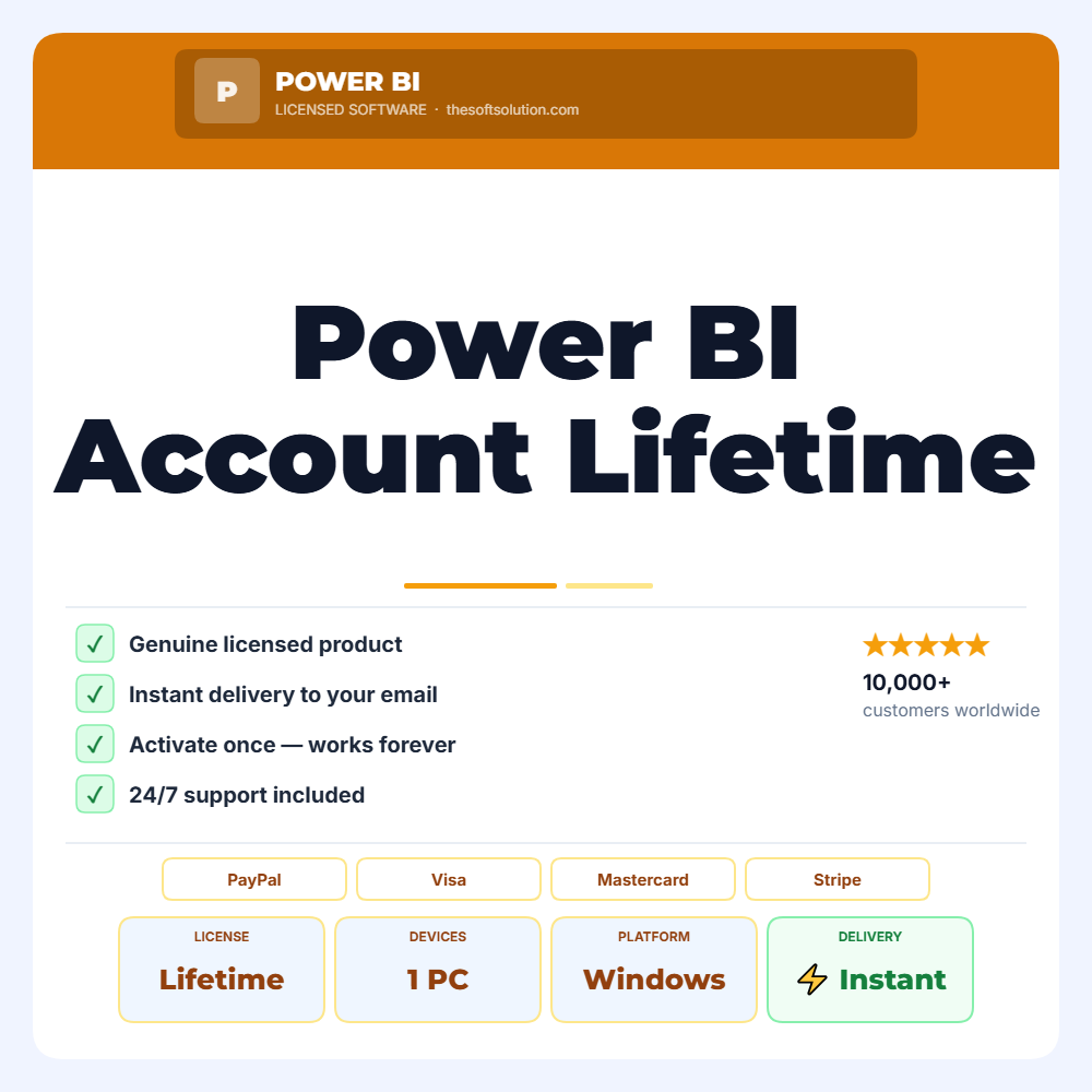 Buy Power BI – Genuine Account Access – TheSoftSolution
