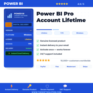 Buy Power BI Pro – Genuine Account Access – TheSoftSolution