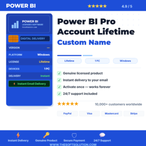Buy Power BI Pro – Genuine Account Access – TheSoftSolution
