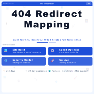 404 Redirect Mapping – Professional Digital Service | The Soft Solution