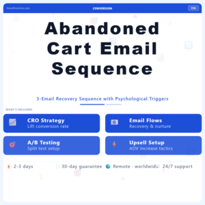 Abandoned Cart Email Sequence – Professional Digital Service | The Soft Solution