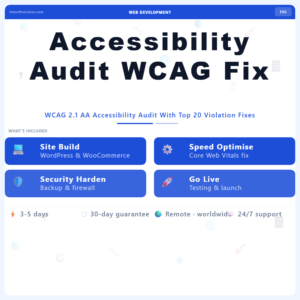 Accessibility Audit WCAG Fix – Professional Digital Service | The Soft Solution