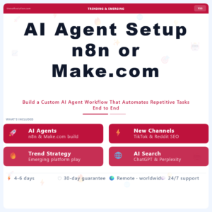 AI Agent Setup n8n or Make.com – Professional Digital Service | The Soft Solution