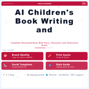 AI Children's Book Writing and Illustrations – Professional Digital Service | The Soft Solution