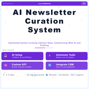 AI Newsletter Curation System – Professional Digital Service | The Soft Solution