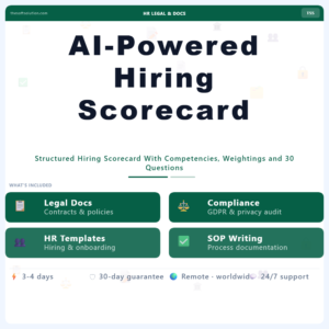 AI-Powered Hiring Scorecard – Professional Digital Service | The Soft Solution