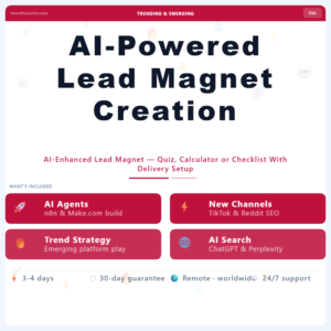 AI-Powered Lead Magnet Creation – Professional Digital Service | The Soft Solution