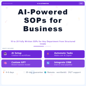 AI-Powered SOPs for Business – Professional Digital Service | The Soft Solution