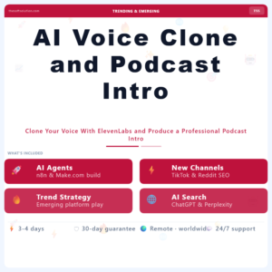 AI Voice Clone and Podcast Intro – Professional Digital Service | The Soft Solution
