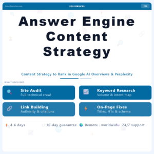 Answer Engine Content Strategy – Professional Digital Service | The Soft Solution