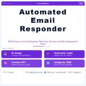 Automated Email Responder Setup – Professional Digital Service | The Soft Solution