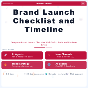 Brand Launch Checklist and Timeline – Professional Digital Service | The Soft Solution