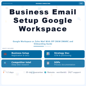 Business Email Setup Google Workspace – Professional Digital Service | The Soft Solution