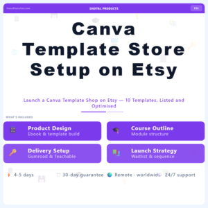 Canva Template Store Setup on Etsy – Professional Digital Service | The Soft Solution