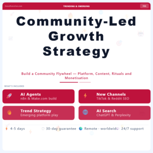 Community-Led Growth Strategy – Professional Digital Service | The Soft Solution