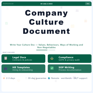 Company Culture Document – Professional Digital Service | The Soft Solution