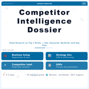 Competitor Intelligence Dossier – Professional Digital Service | The Soft Solution