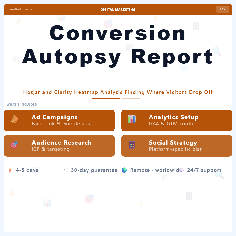 Conversion Autopsy Report – Professional Digital Service | The Soft Solution