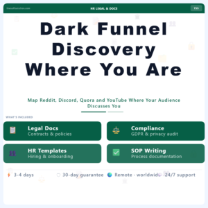 Dark Funnel Discovery Where You Are Invisible – Professional Digital Service | The Soft Solution