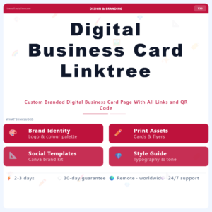 Digital Business Card Linktree Alternative – Professional Digital Service | The Soft Solution