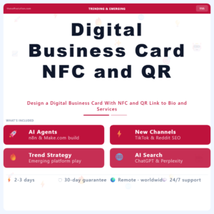 Digital Business Card NFC and QR – Professional Digital Service | The Soft Solution