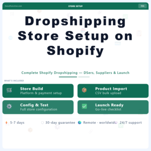 Dropshipping Store Setup on Shopify
