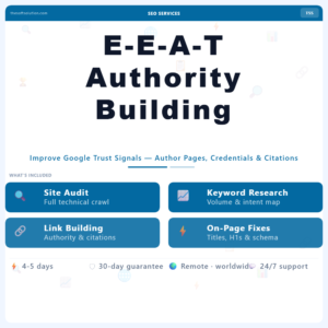 E-E-A-T Authority Building Roadmap – Professional Digital Service | The Soft Solution