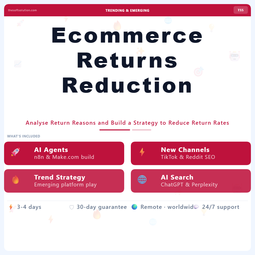 Ecommerce Returns Reduction Strategy – Professional Digital Service | The Soft Solution