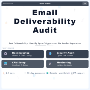 Email Deliverability Audit – Professional Digital Service | The Soft Solution